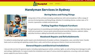 Website development for Website for Handyman Services in Sydney