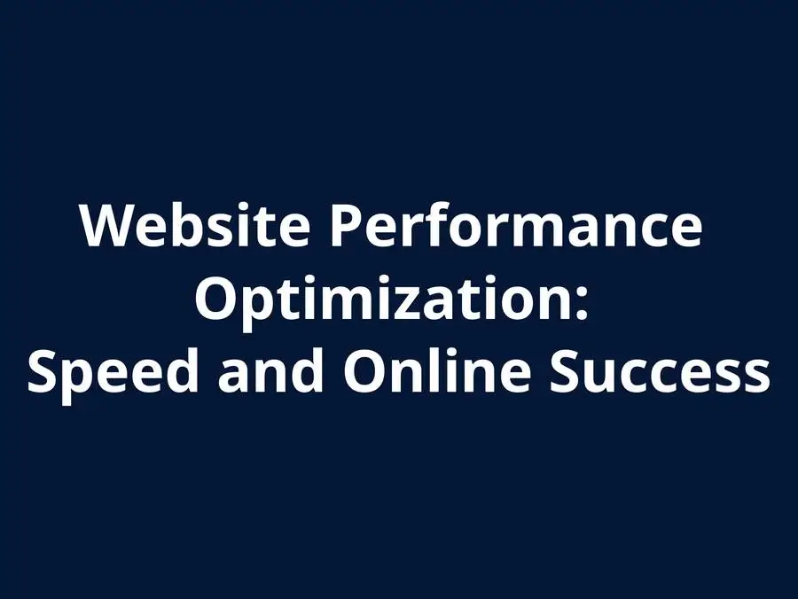 Website Performance Optimisation