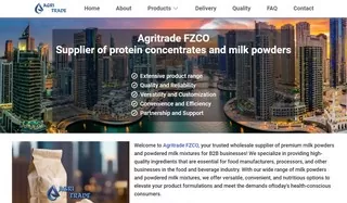 Website development for Milk powder supplier