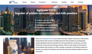 Website development for Milk powder supplier