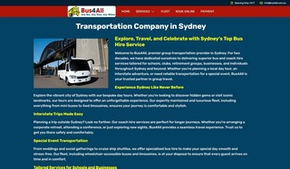 Website development for Australian transportation service