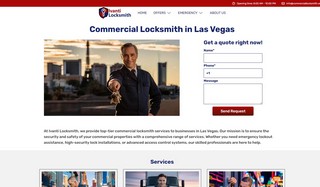 Website development for Commercial Locksmith in Las Vegas