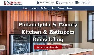Website development for Philadelphia & County Kitchen & Bathroom Remodeling