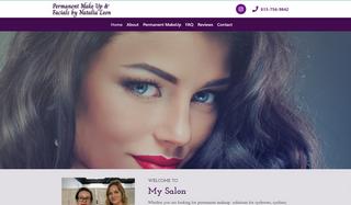 Website development for Website for a Permanent makeup salon