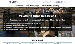 Website development for Website for a construction company
